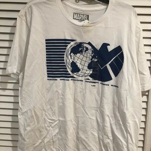 NWT Marvel SHIELD white SS T-Shirt Men XL